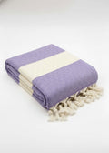Turkish Cotton Towels - Luxurious Diamond Purple Style