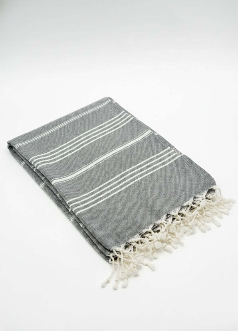 Turkish Cotton Towels Soft Grey