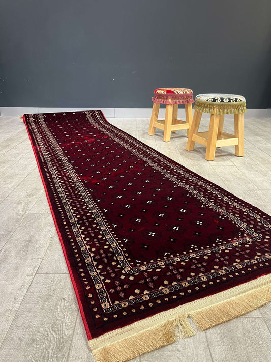Turkish Traditional Hallway Runner Red H3990A Rugs   