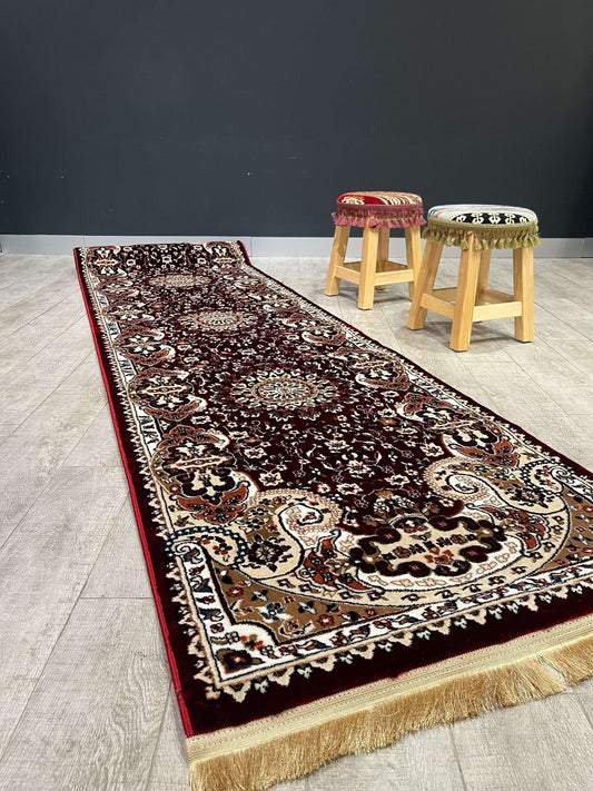 Turkish Traditional Hallway Runner Red H4030C Rugs   