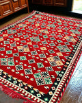 Turkish Kilim Rug (Majlis Red Square)