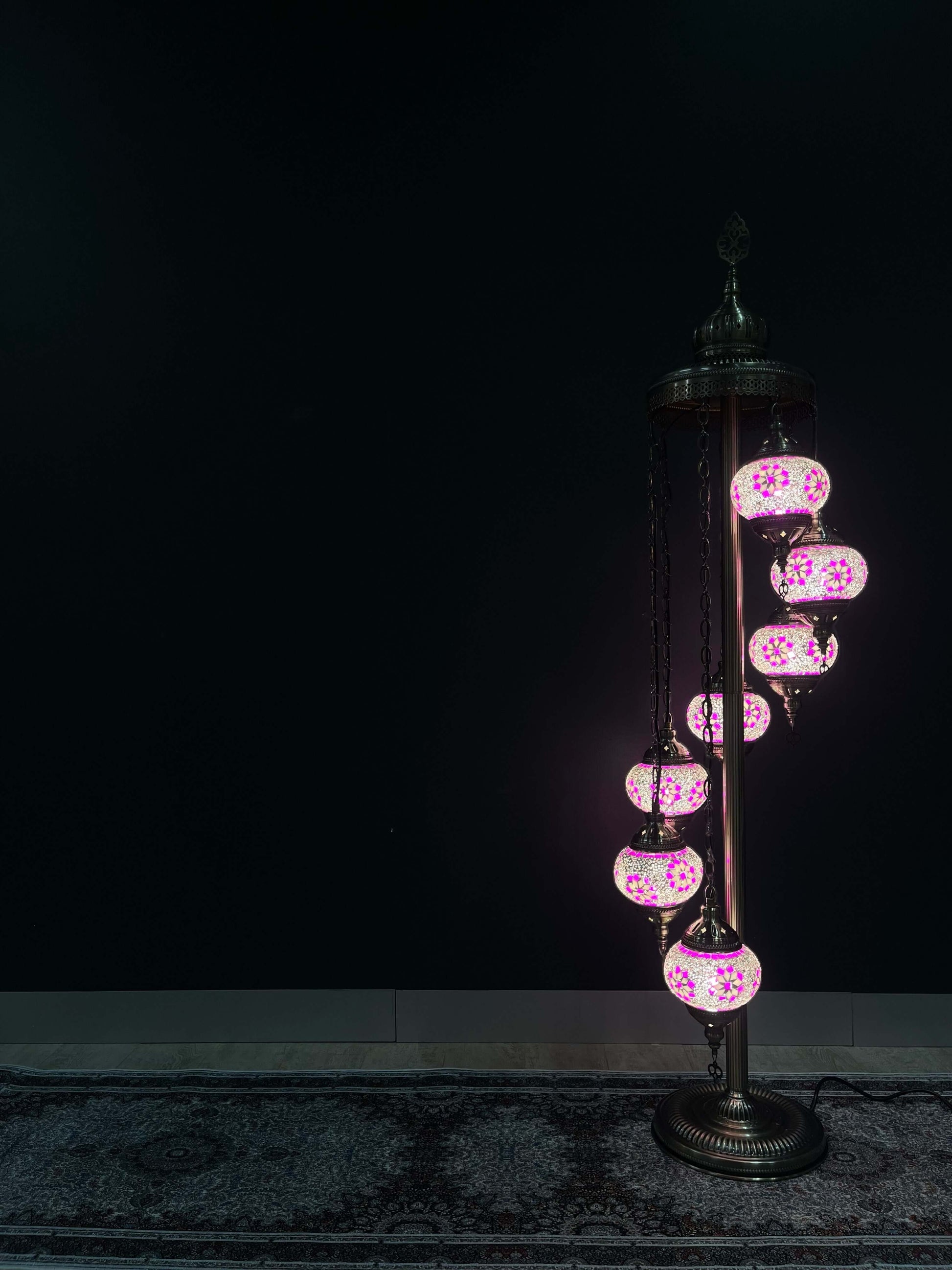 Turkish Mosaic Floor Lamps Bazaar G Rugs N Gifts-Discover the beauty of a Turkish mosaic floor lamp. This stunning lamp combines intricate glasswork with warm, ambient lighting to elevate any room's decor. Perfect for creating a cozy atmosphere, this Turk