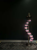 Turkish Mosaic Floor Lamps 9pc- Blue Red Flower