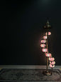 Turkish Mosaic Floor Lamps 9pc- Pink-White    