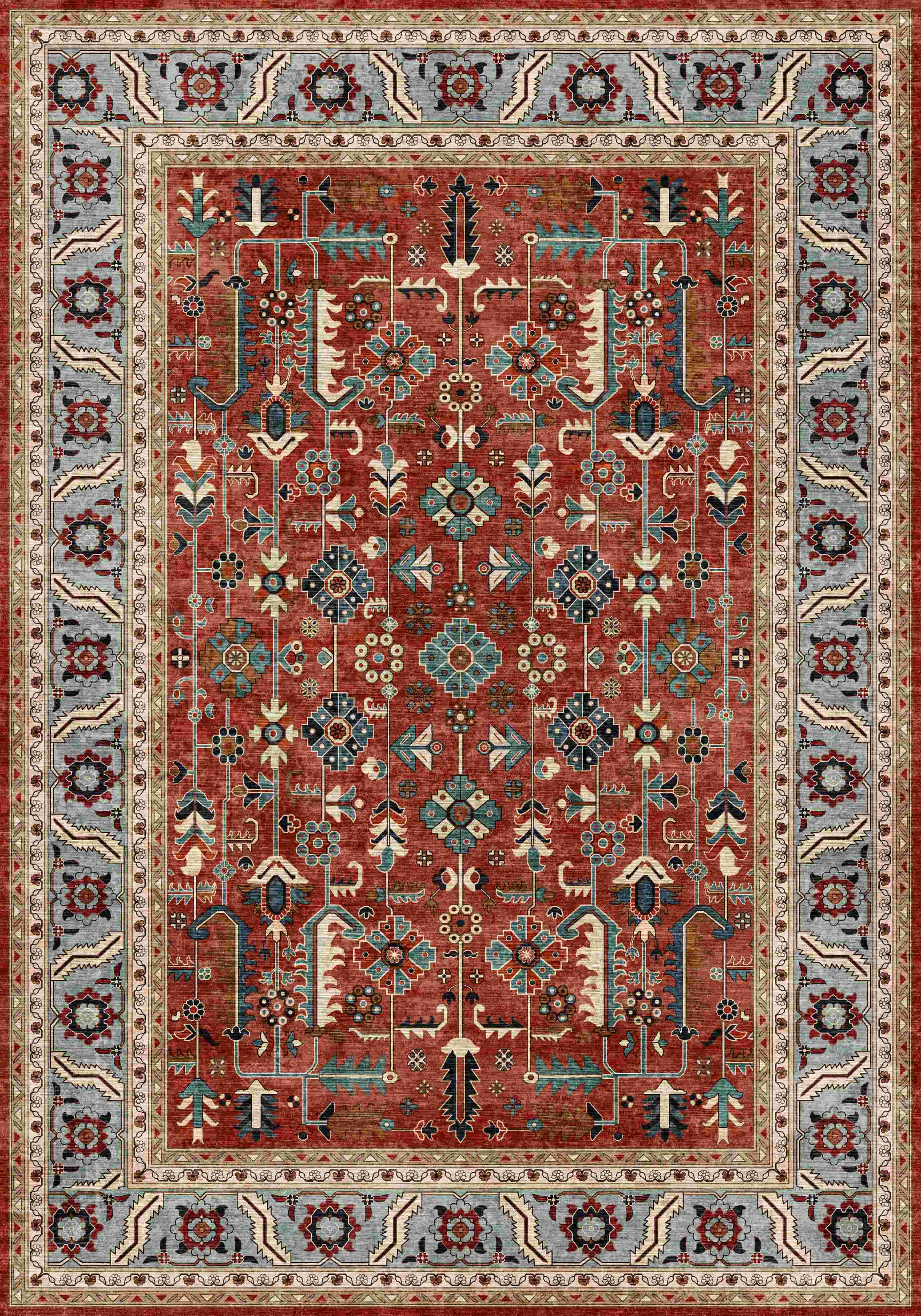 Anatolian Heritage Medallion Turkish Rug featuring intricate design and vibrant colors, perfect for home decor.