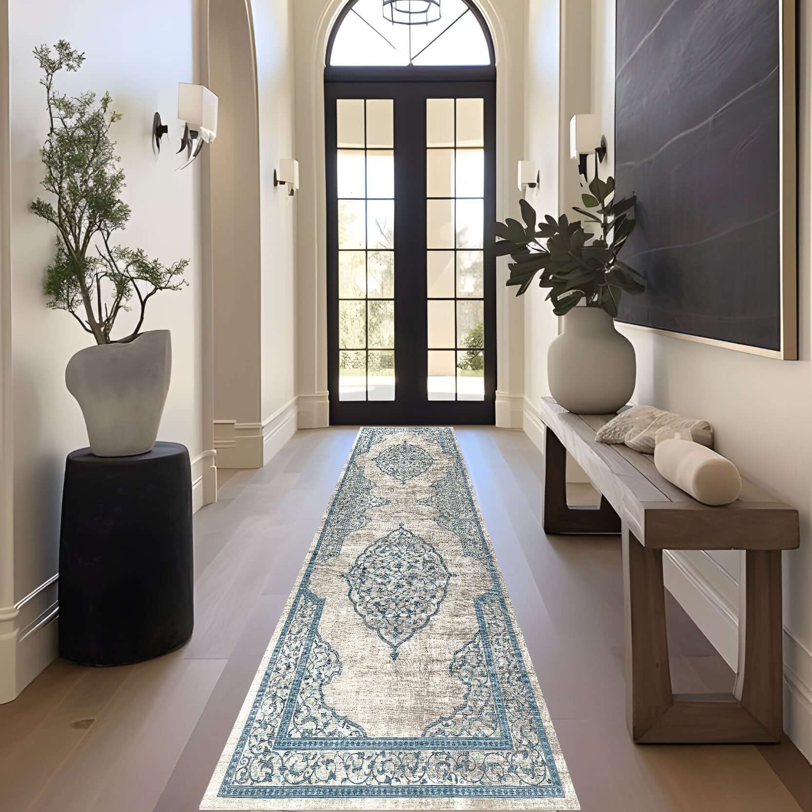 Turkish Rug Celestial Vine Medallion Rug