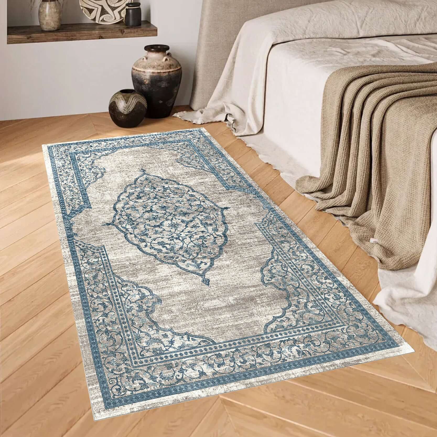Turkish Rug Celestial Vine Medallion Rug