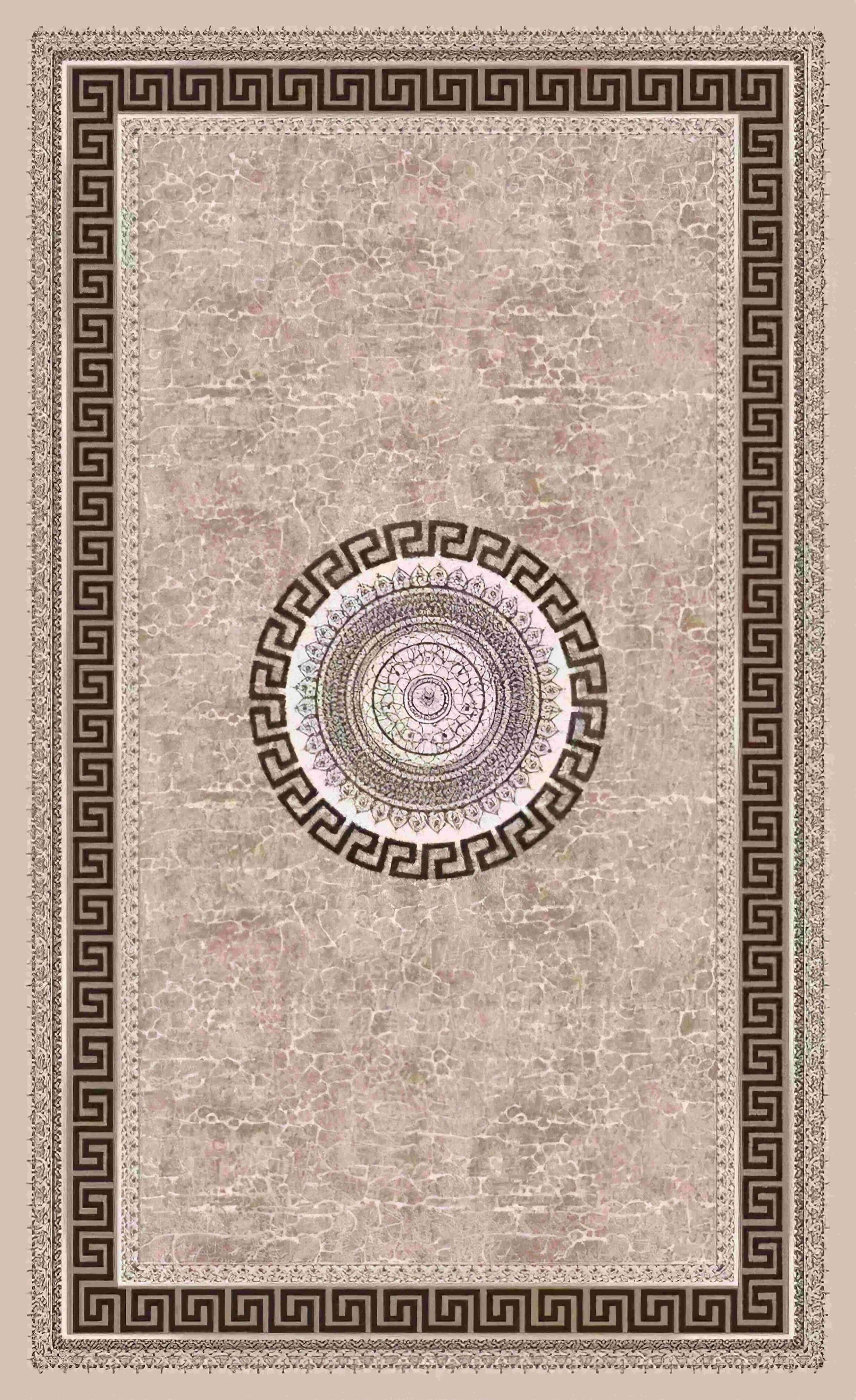 Turkish Rug Greek Medallion – Classic Home Elegance