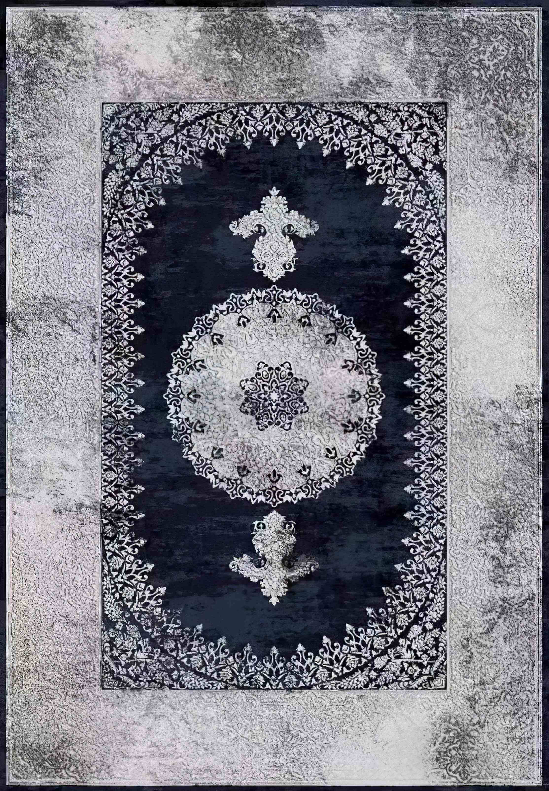 Turkish Rug Midnight Medallion Luxe Rug