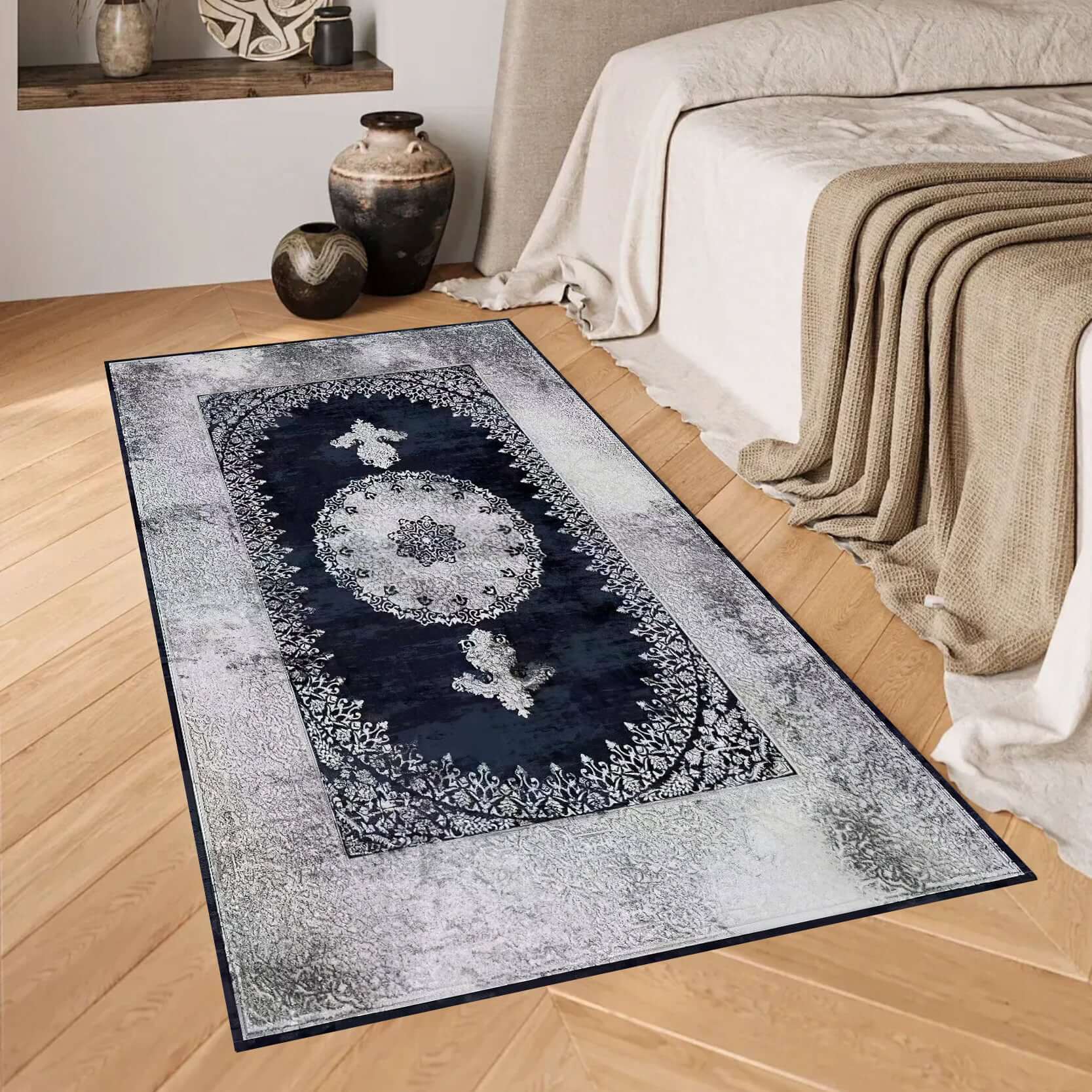 Turkish Rug Midnight Medallion Luxe Rug
