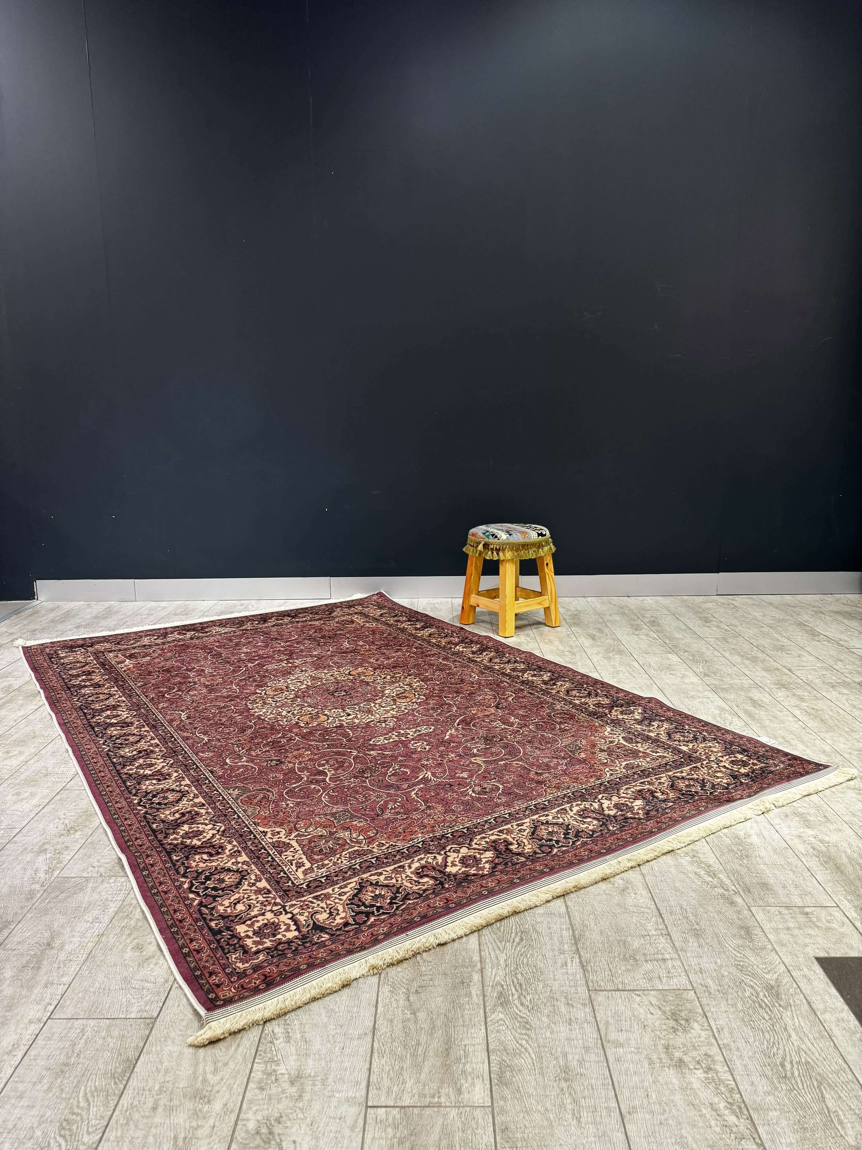 Turkish Rug Umber Classic 150×230 showcasing sophisticated patterning in a stylish interior setting.