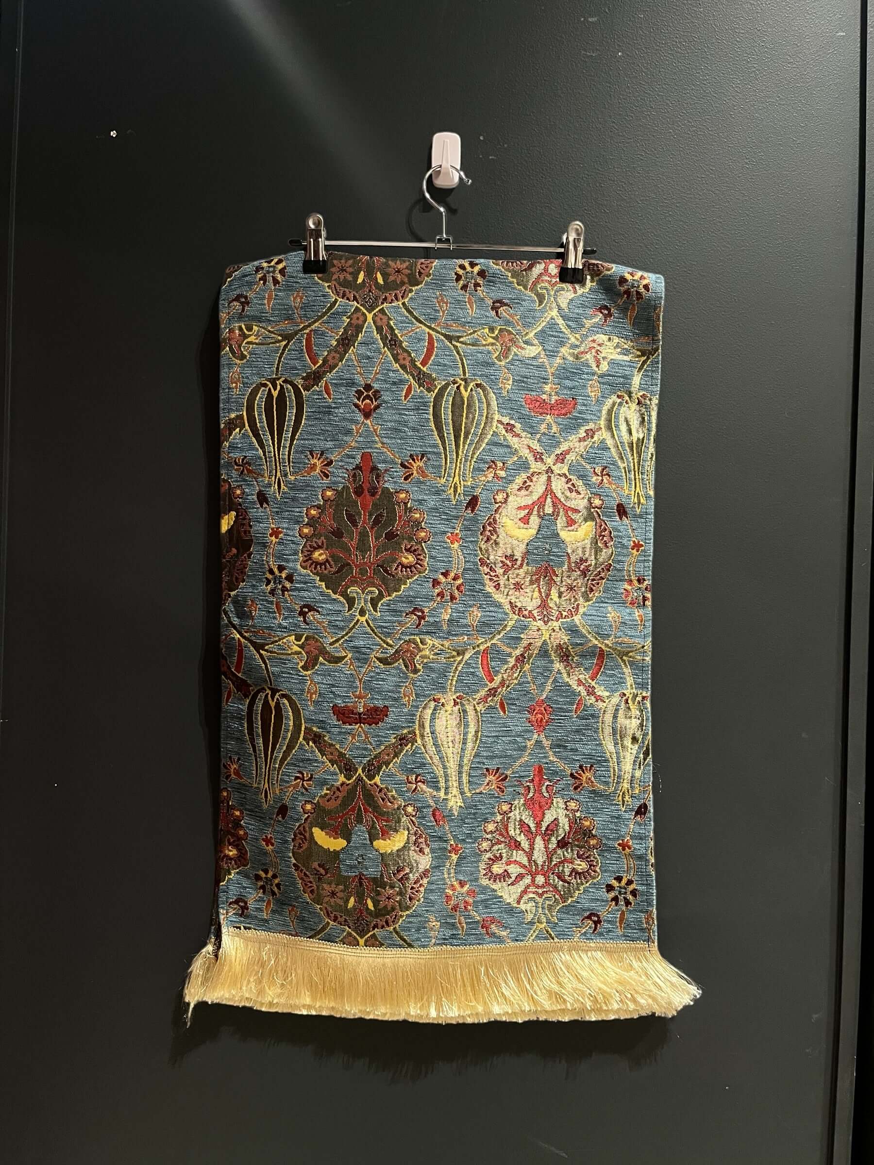 Turkish Table Runner-Crafted from acrylic featuring a captivating blend of Tulip and Aztec designs, this table runner effortlessly adds a touch of cultural richness to any setting. Versatile and elegant, it's perfect for both casual and formal occasions,