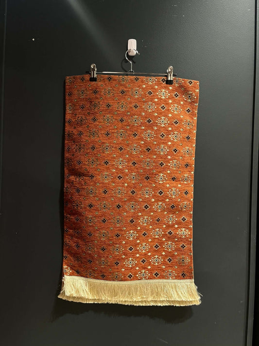 Turkish Table Runner Diamond-Crafted from acrylic featuring a captivating blend of Tulip and Aztec designs, this table runner effortlessly adds a touch of cultural richness to any setting. Versatile and elegant, it's perfect for both casual and formal occ