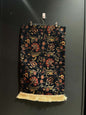 Turkish Table Runner Flowers Black-Crafted from acrylic featuring a captivating blend of Tulip and Aztec designs, this table runner effortlessly adds a touch of cultural richness to any setting. Versatile and elegant, it's perfect for both casual and form