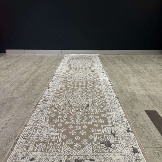 Traditional Beige Turkish Hallway Runner 80cm x 300cm-Discover our elegant Turkish hallway runners, 80cm x 300cm, designed to add timeless beauty to your home. Made with premium materials and intricate patterns, these durable Turkish rugs are perfect for