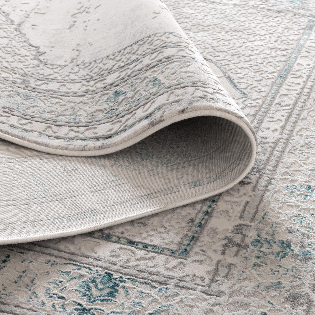 Vestige V001 Oriental Grey Blue Rug – view 4