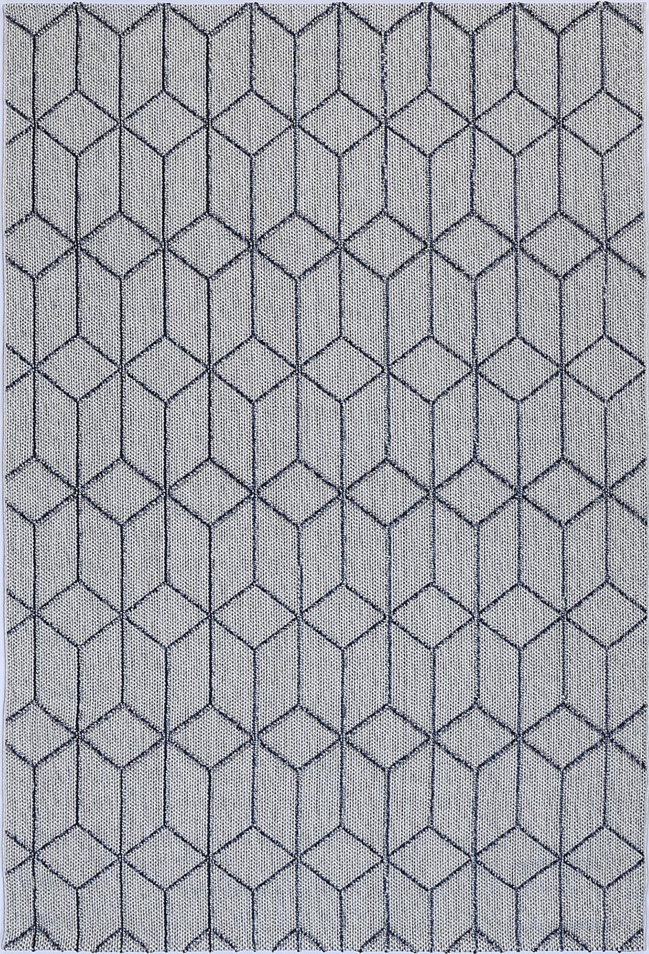 Vanuatu Greenslade Charcoal Geometric Flatweave Rug - 03 – view 2