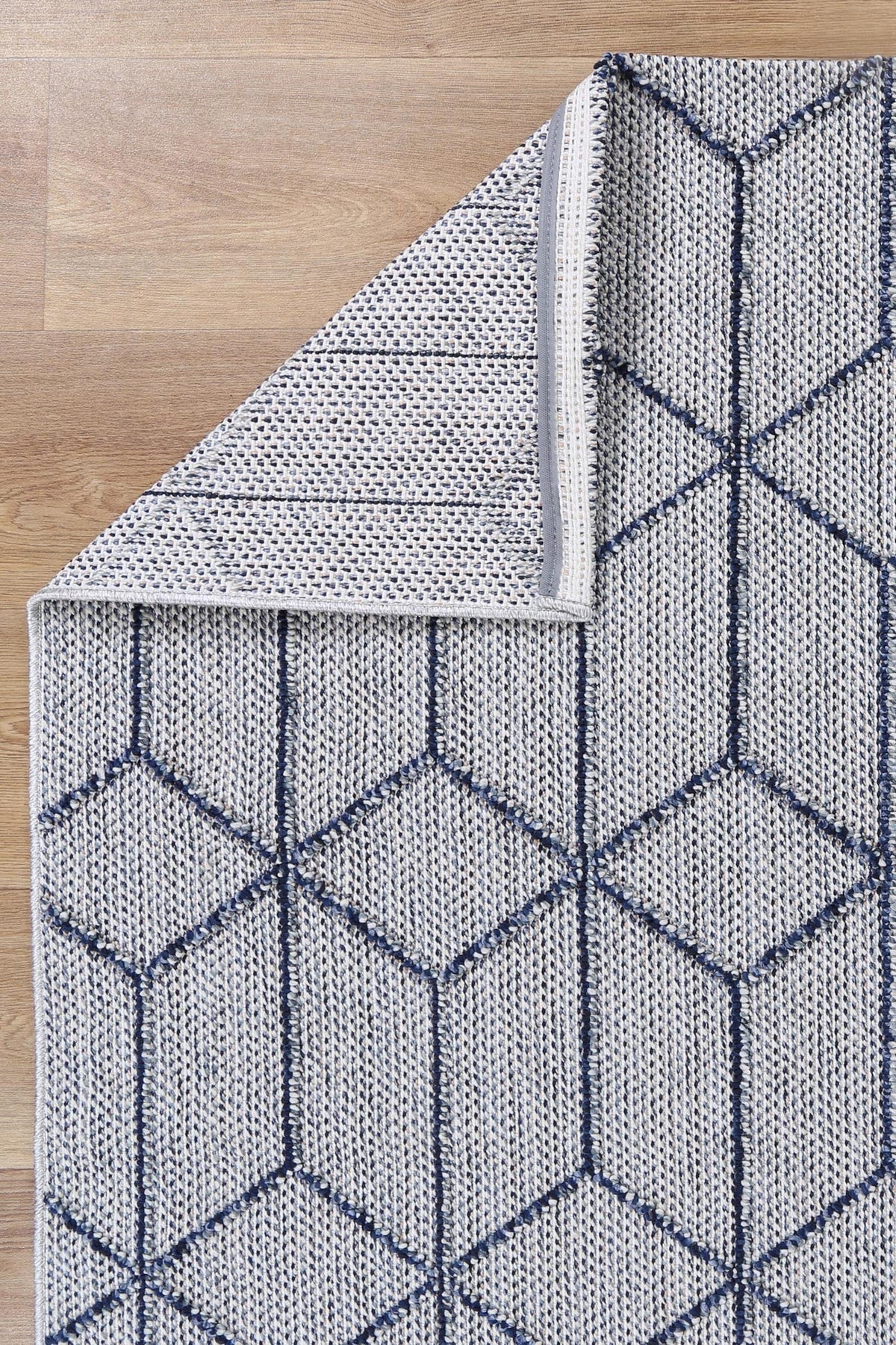 Vanuatu Greenslade Charcoal Geometric Flatweave Rug - 03 – view 4