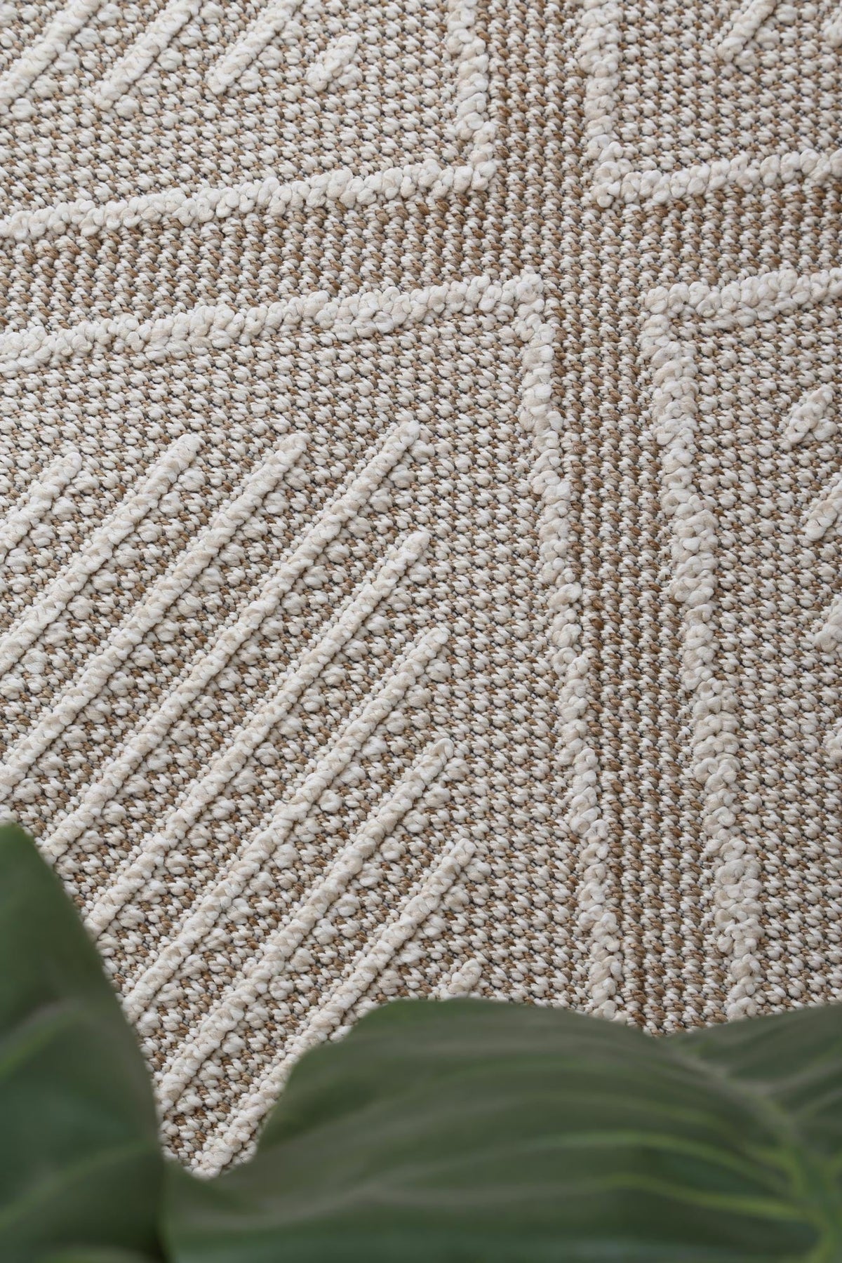 Vanuatu Kenilorea Beige Geometric Flatweave Rug - 06 – view 4