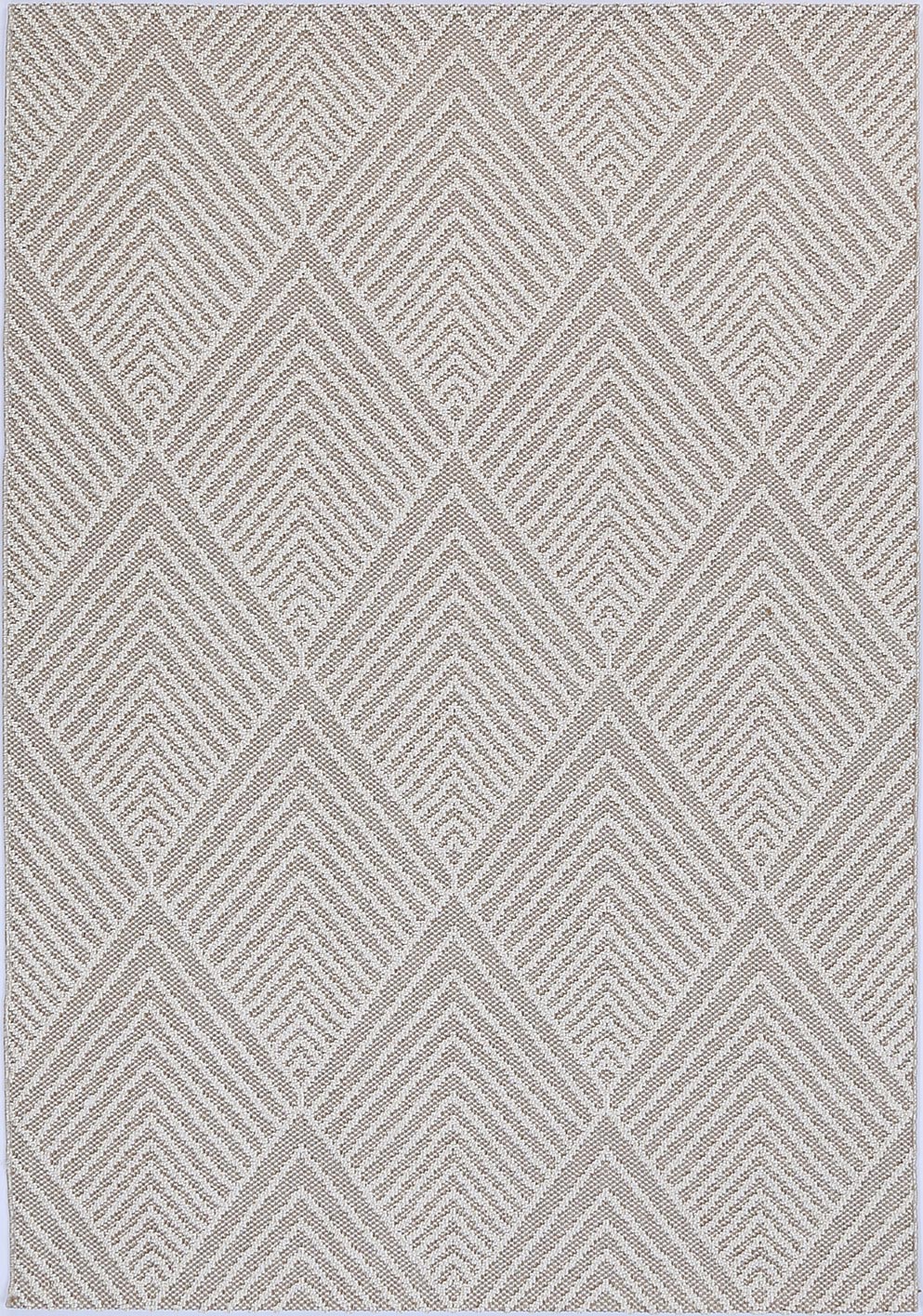 Vanuatu Onika Beige Geometric Flatweave Rug - 09 – view 2