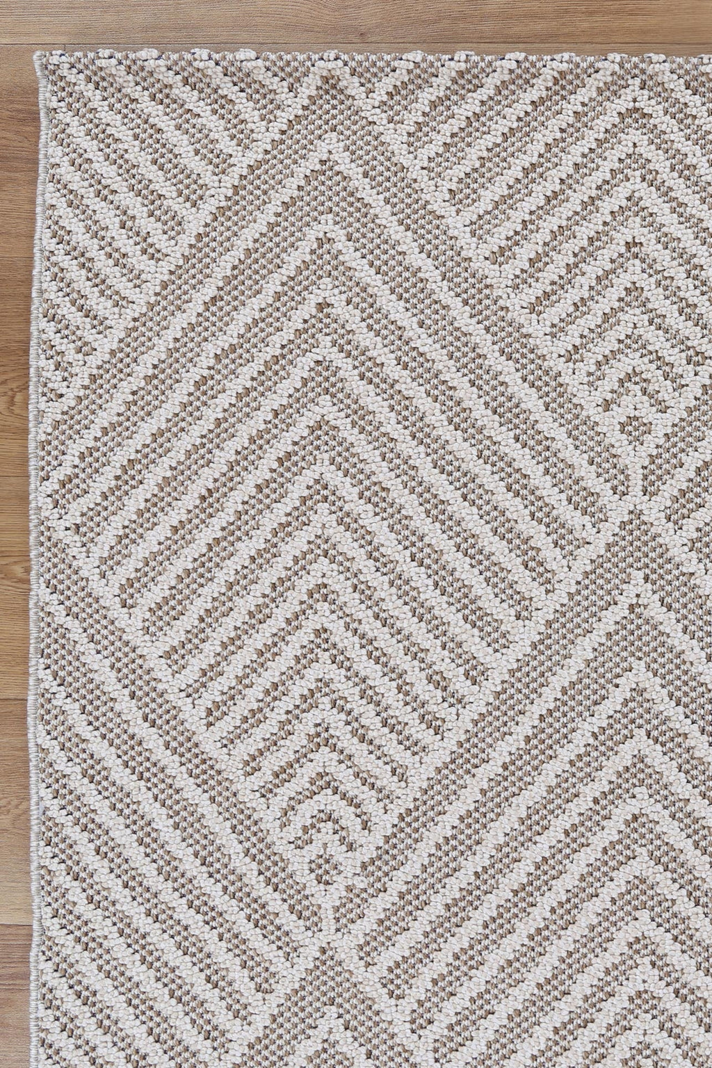 Vanuatu Onika Beige Geometric Flatweave Rug - 09 – view 4