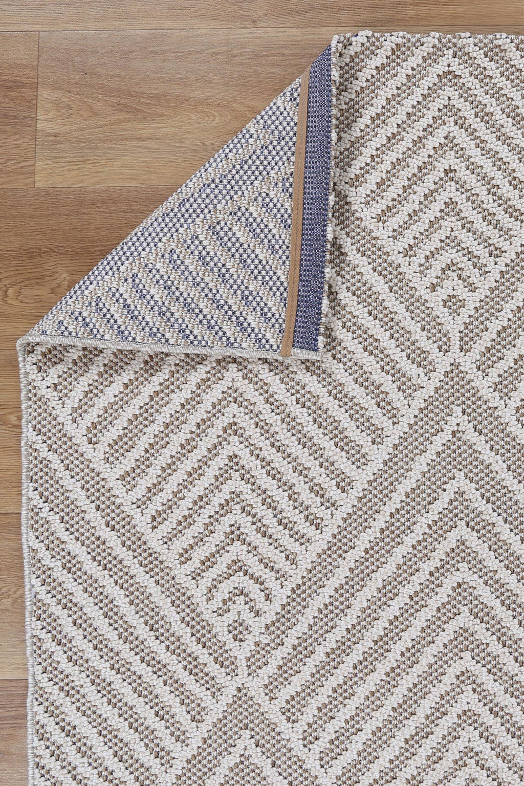 Vanuatu Onika Beige Geometric Flatweave Rug - 09 – view 7