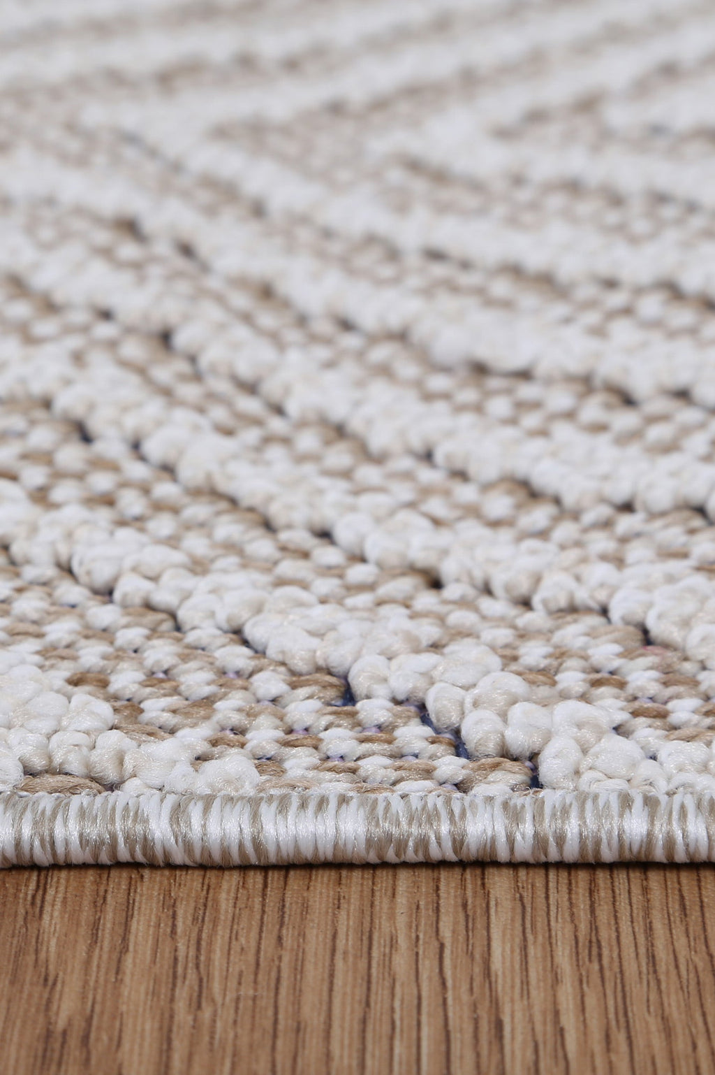 Vanuatu Onika Beige Geometric Flatweave Rug - 09 – view 3