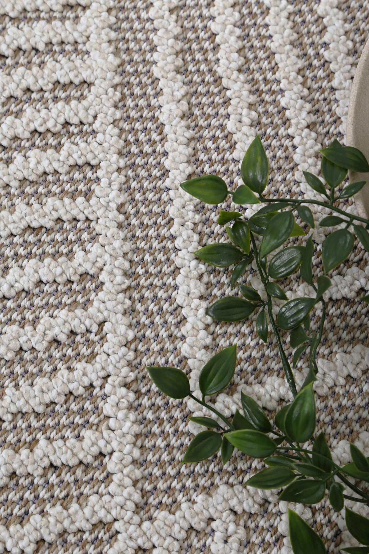 Vanuatu Onika Beige Geometric Flatweave Rug - 09 – view 5