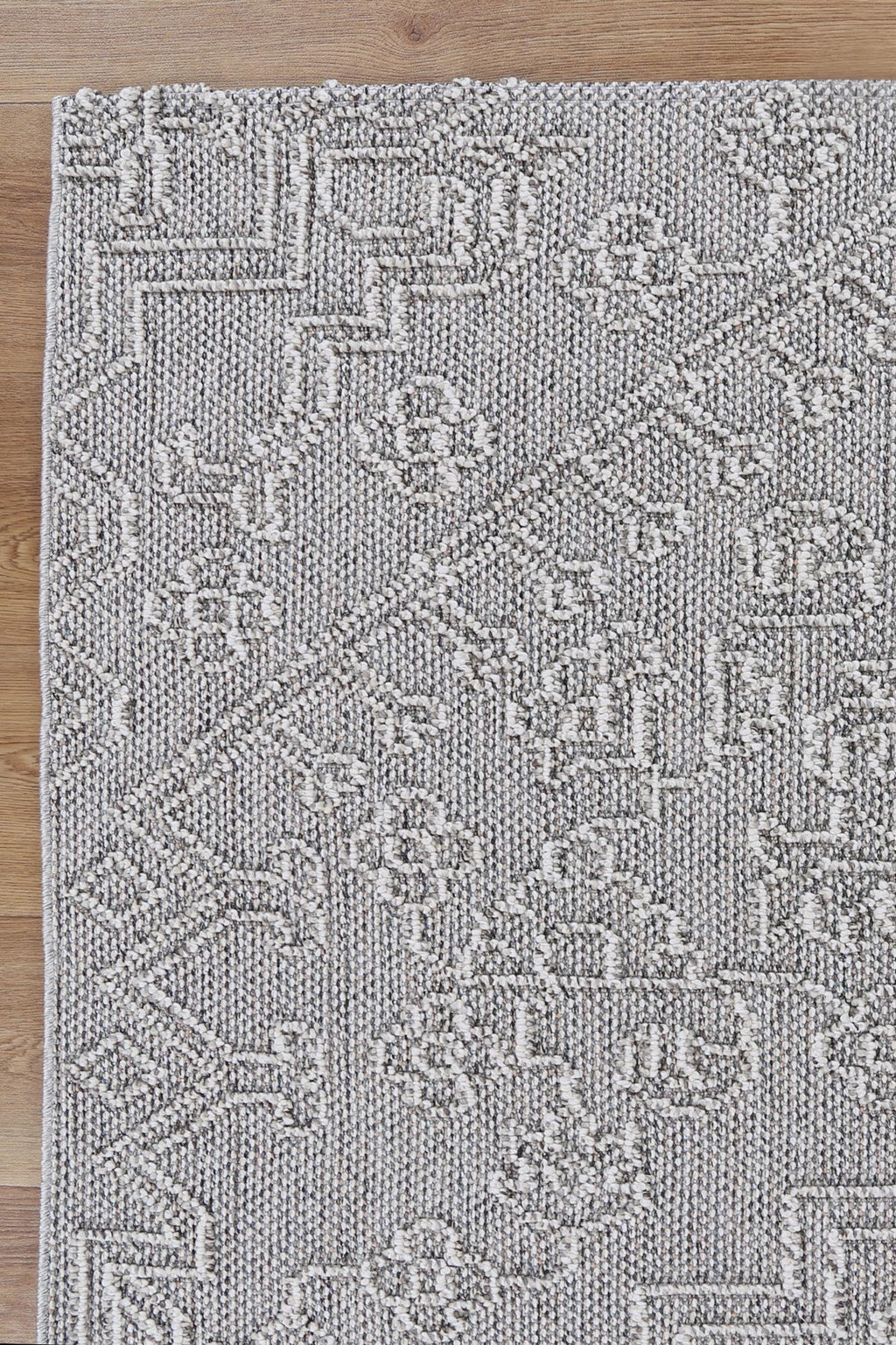 Vanuatu Nori Grey Tribal Flatweave Rug - 11 – view 7