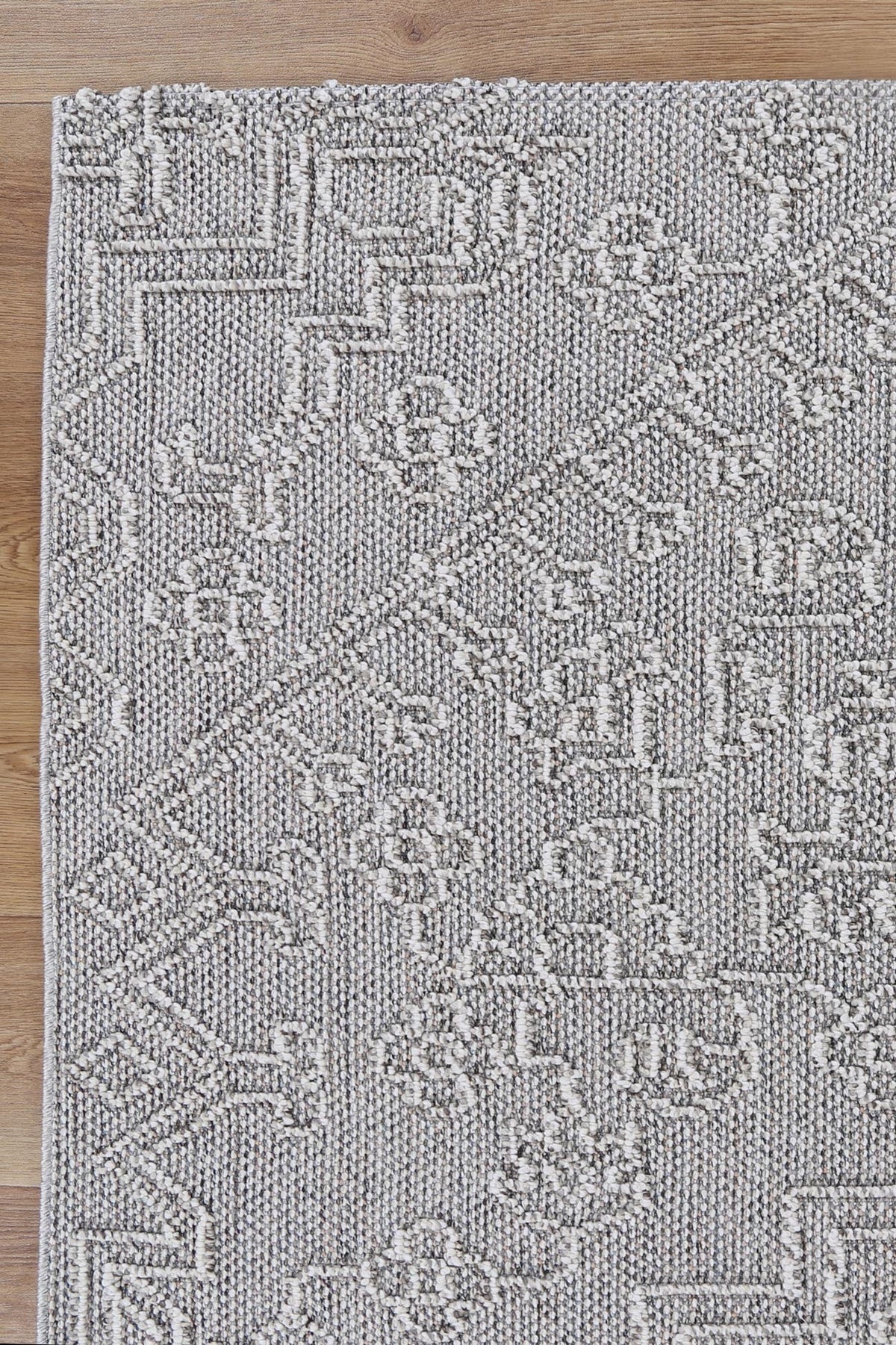 Vanuatu Nori Grey Tribal Flatweave Rug - 11 – view 7