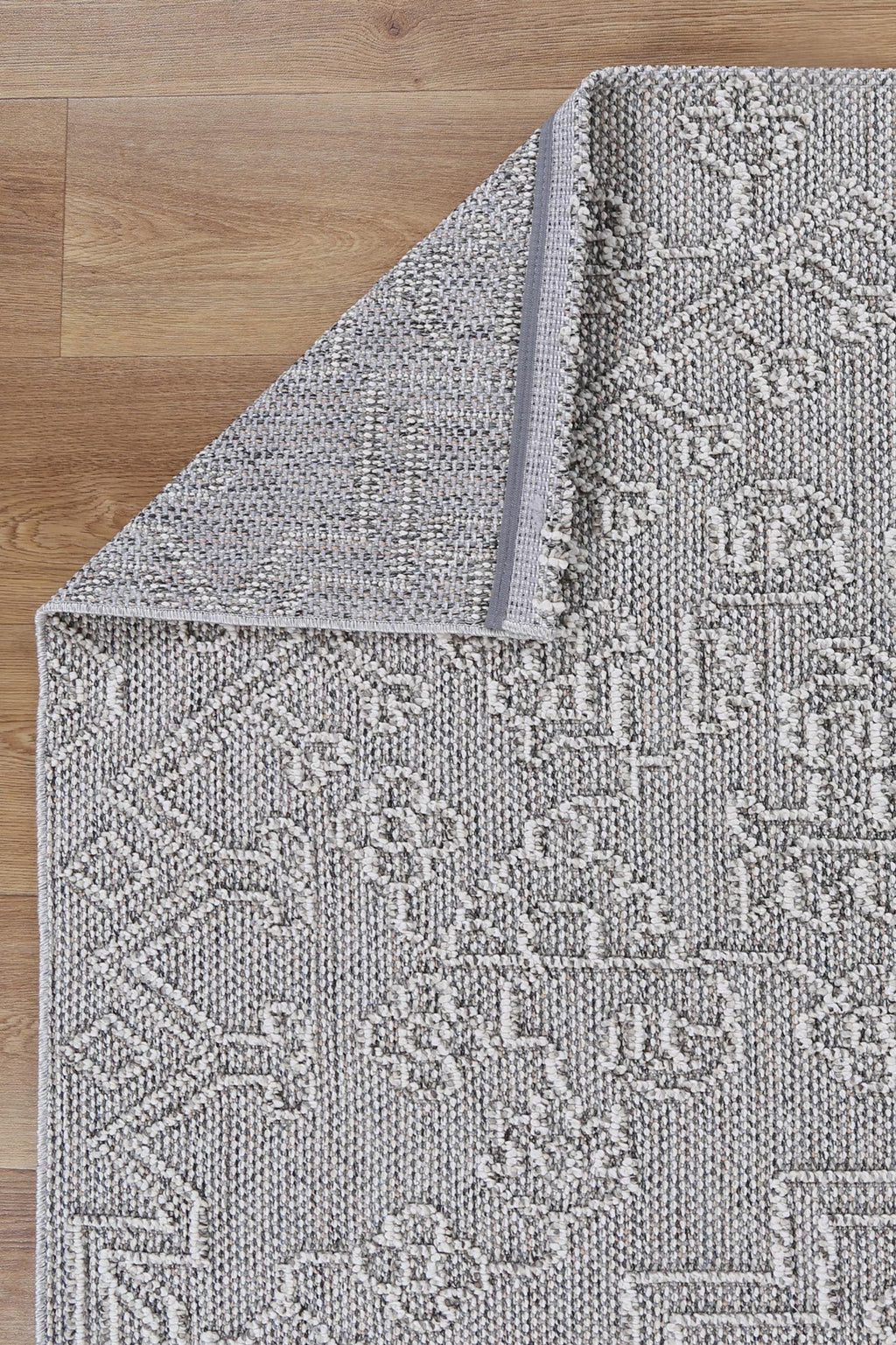 Vanuatu Nori Grey Tribal Flatweave Rug - 11 – view 3
