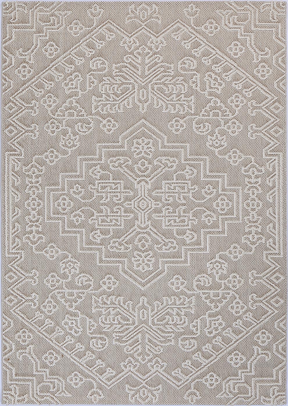 Vanuatu Waita Beige Tribal Flatweave Rug - 13 – view 2