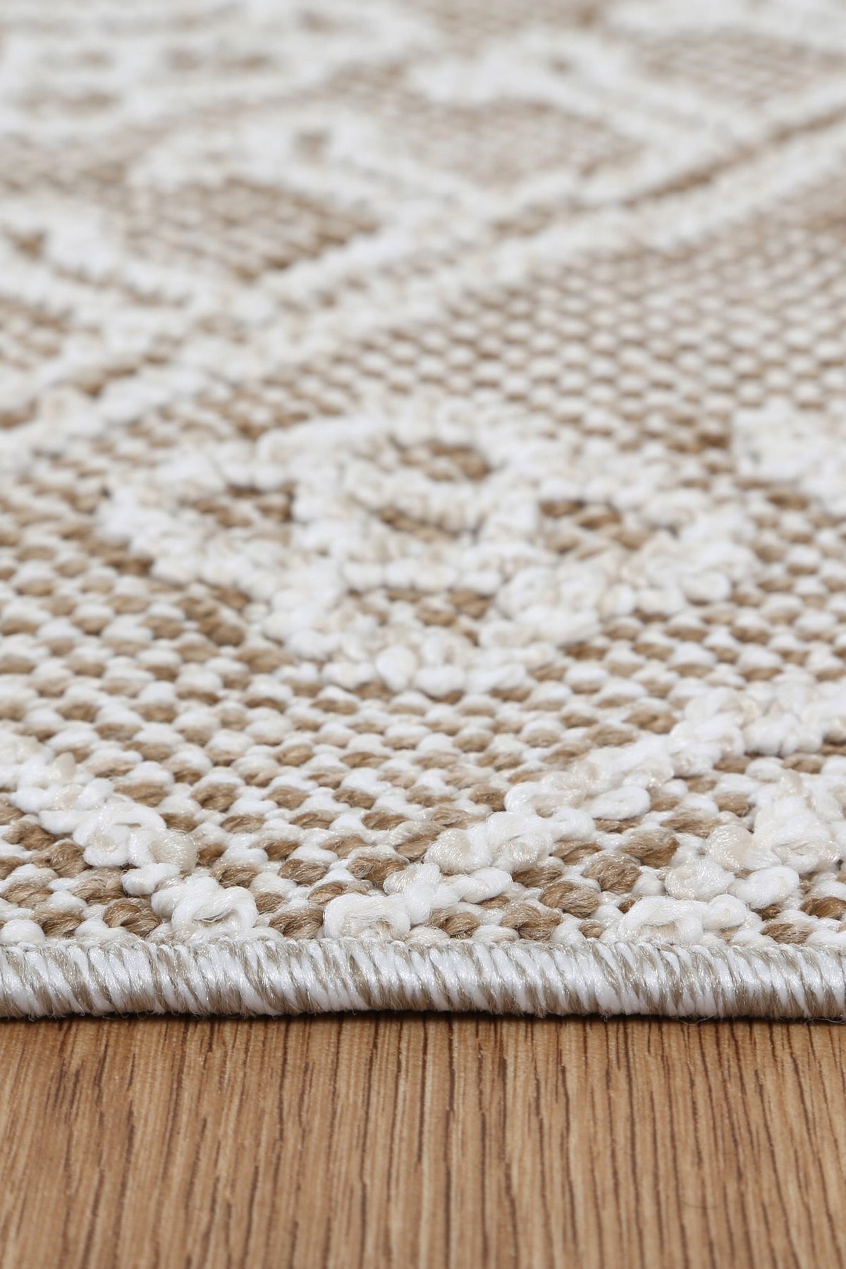 Vanuatu Waita Beige Tribal Flatweave Rug - 13 – view 4