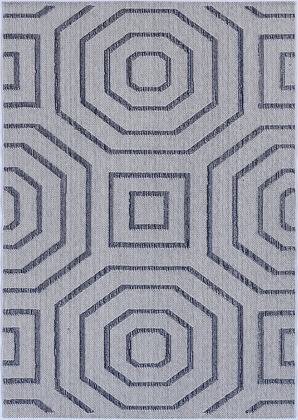 Vanuatu Hale Charcoal Geometric Flatweave Rug - 18 – view 2