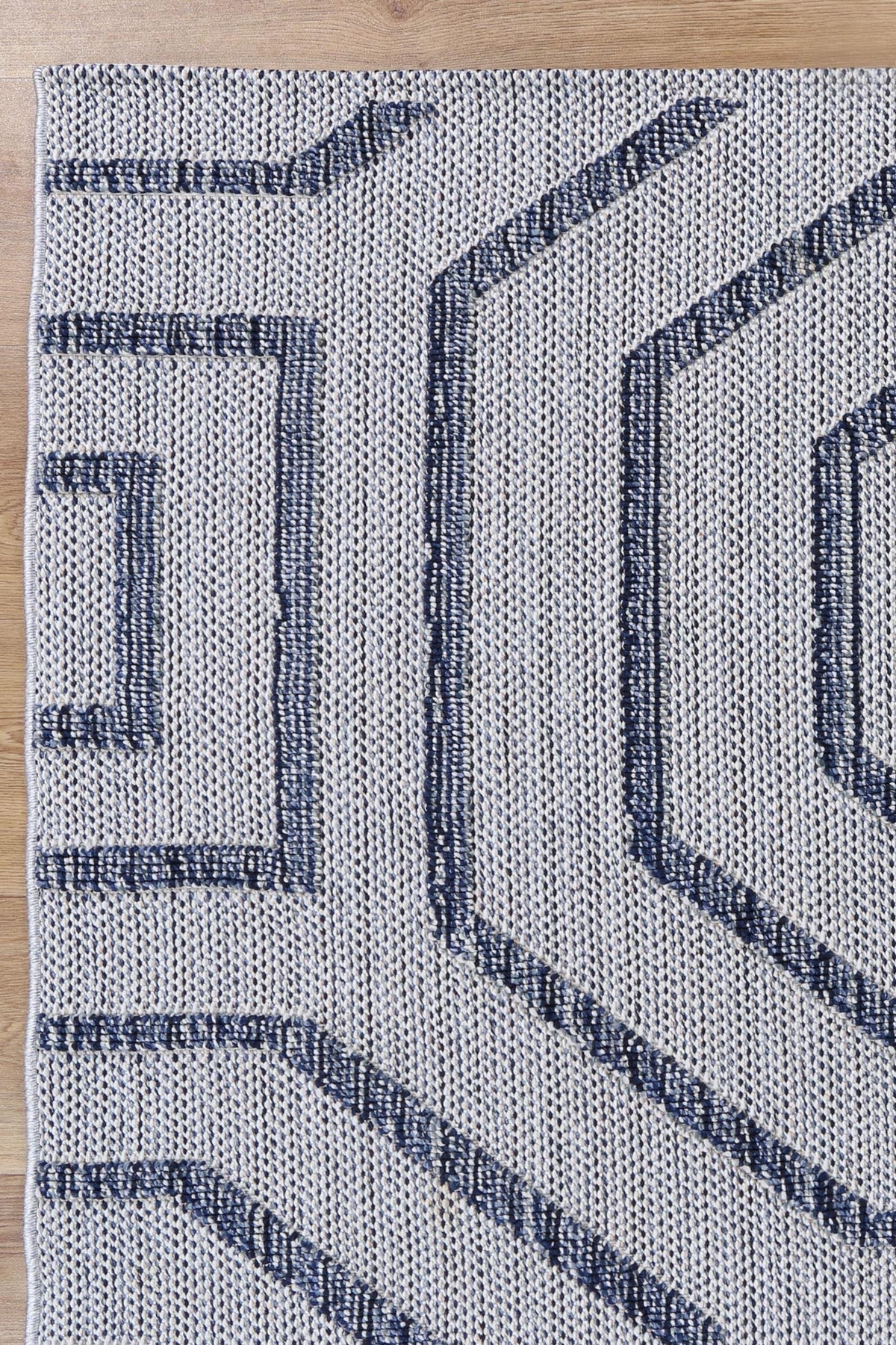Vanuatu Hale Charcoal Geometric Flatweave Rug - 18 – view 3