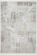 Vital Beige Grey Washable Rug - HDJ2048-00 With Fringe full product view