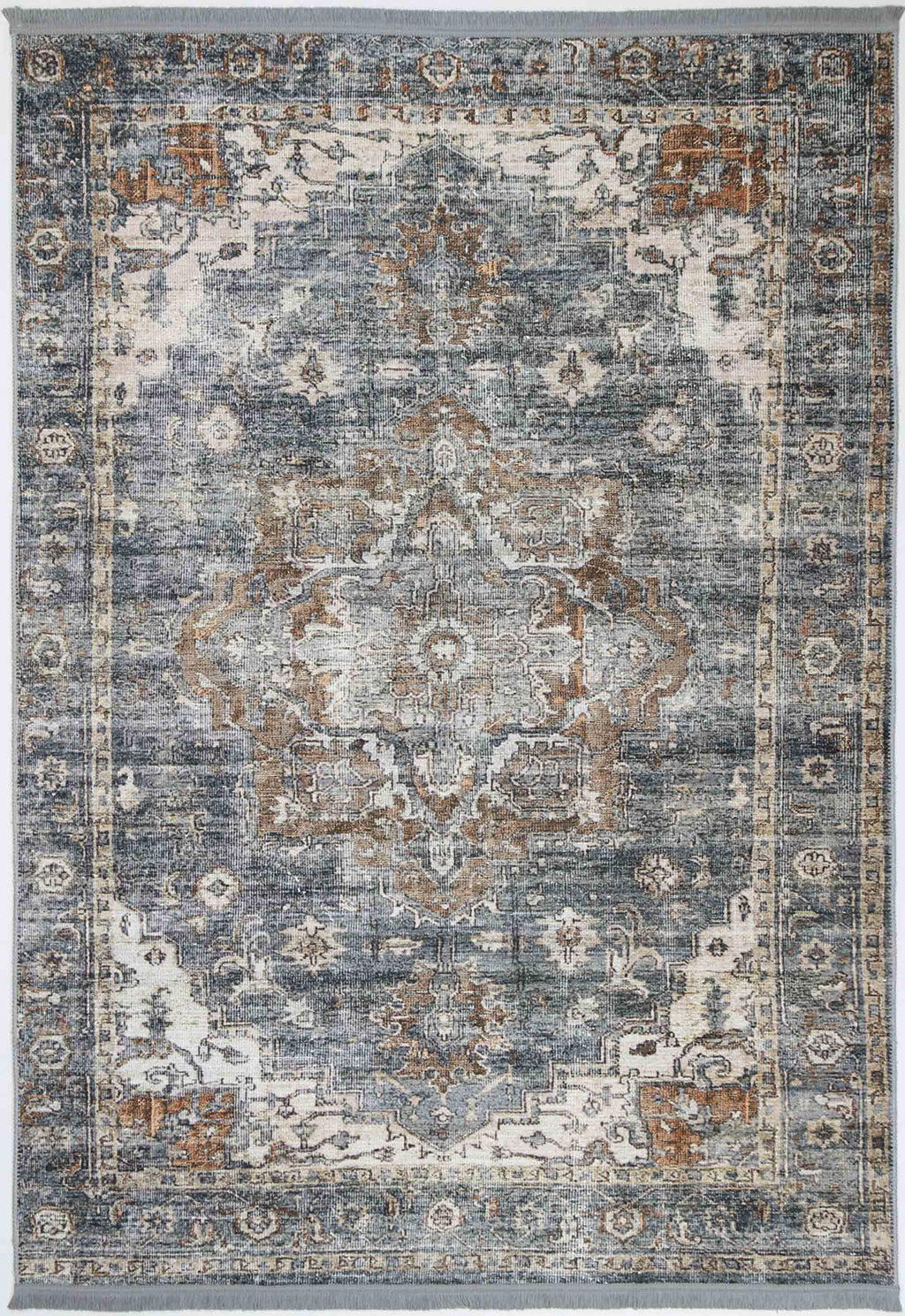 Vintage Crown Victoria Blue Rug - (2244-04) – view 2