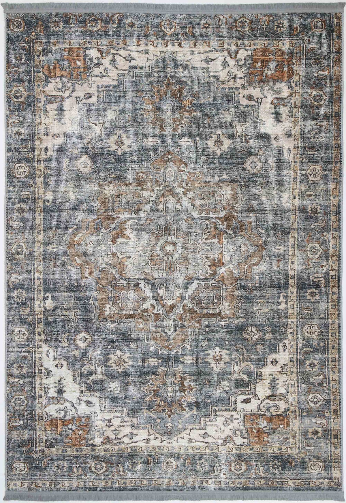 Vintage Crown Victoria Blue Rug - (2244-04) – view 2