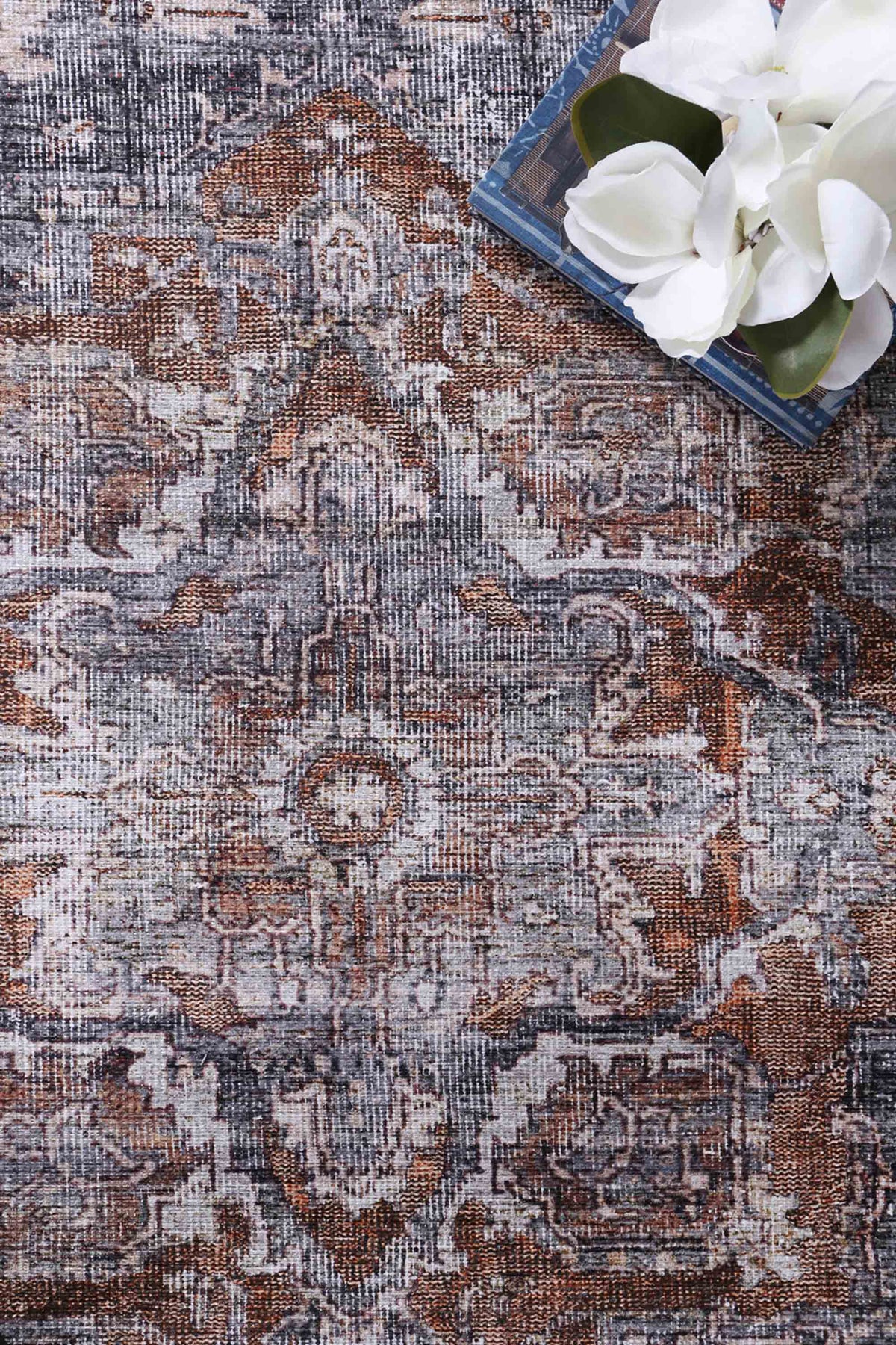 Vintage Crown Victoria Blue Rug - (2244-04) – view 5