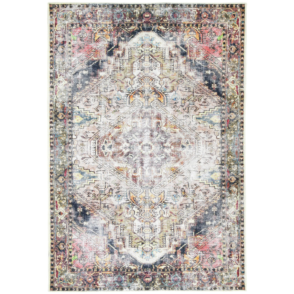Vintage Crown Ernest Multicolour Washable Rug - 2379-01 – view 2