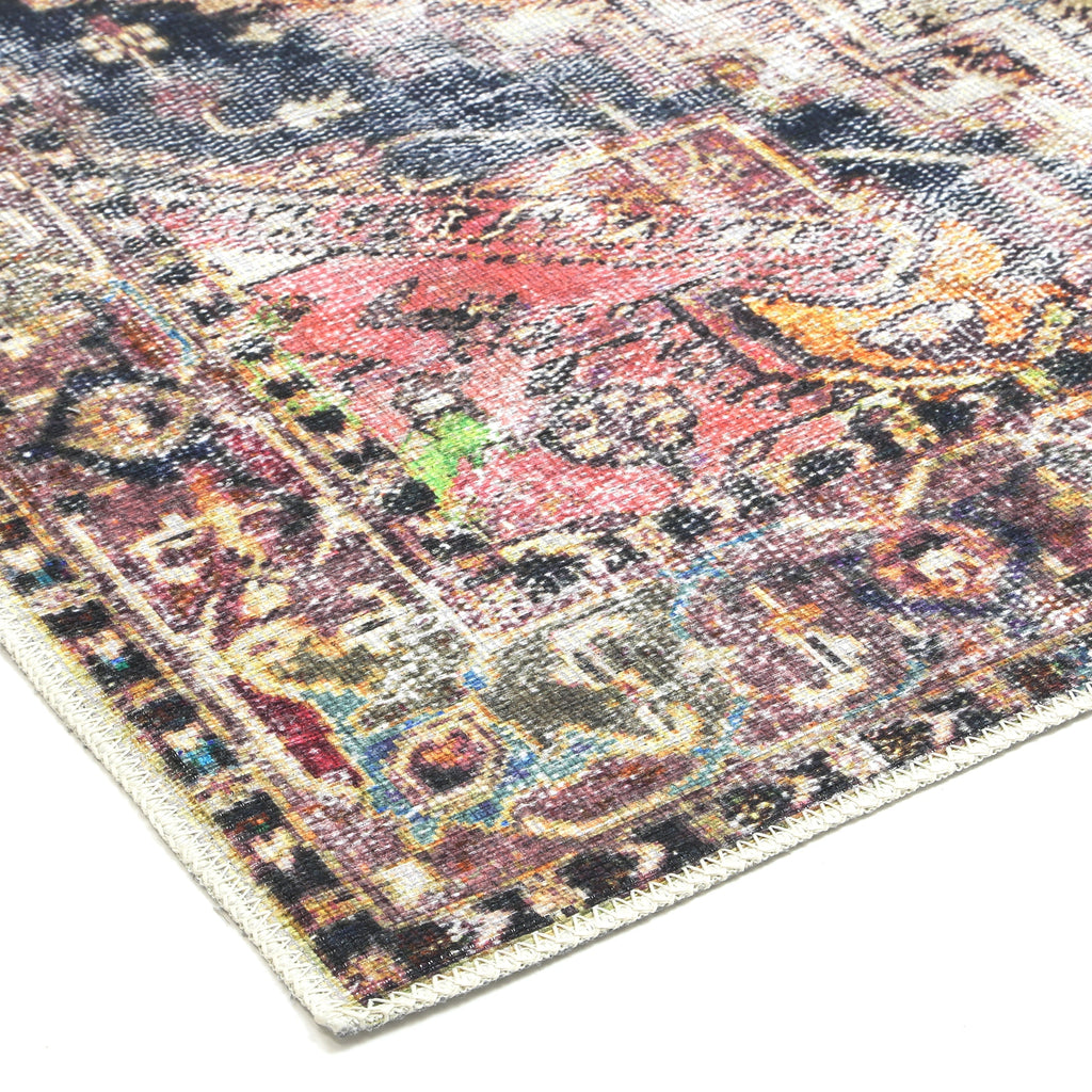Vintage Crown Ernest Multicolour Washable Rug - 2379-01 – view 5