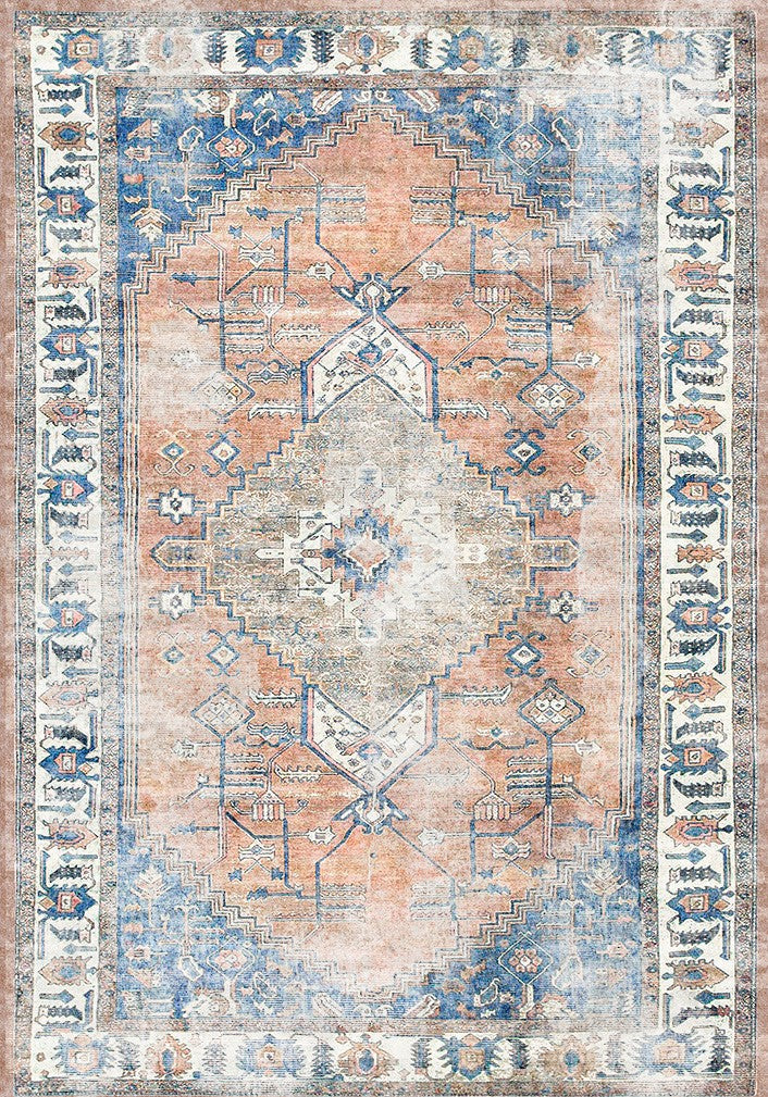 Vintage Crown Pissarro Terracotta Sky Washable Rug - 3163-00 – view 2