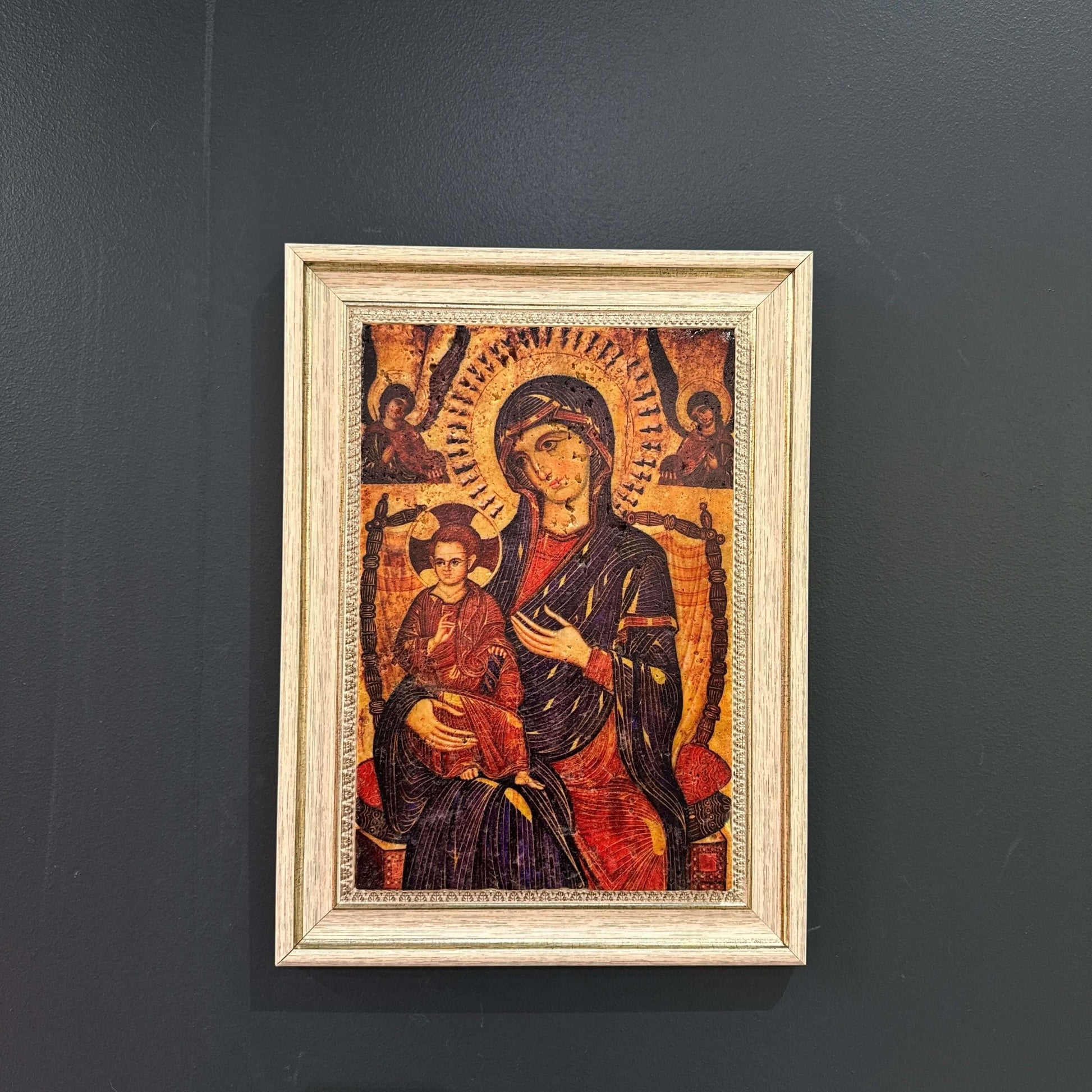 Vintage Stone Icons-Explore our authentic Vintage Stone Icons, crafted in Türkiye with intricate details that capture the beauty of Byzantine and Eastern Orthodox art. Perfect for home décor, collectors, and religious gifts, these high-quality stone icons