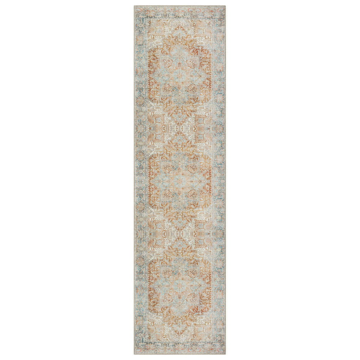 Vintage 744 Coral Hallway Runner