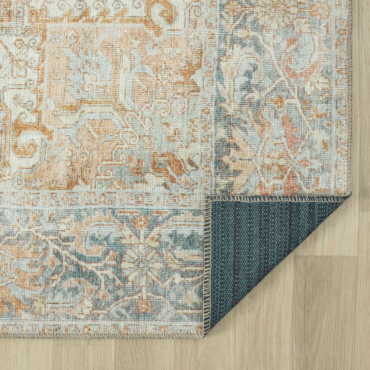 Vintage 744 Coral Hallway Runner
