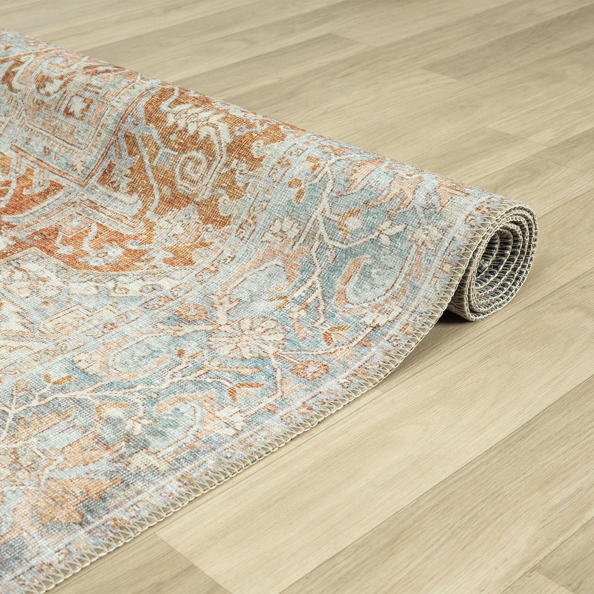 Vintage 744 Coral Hallway Runner