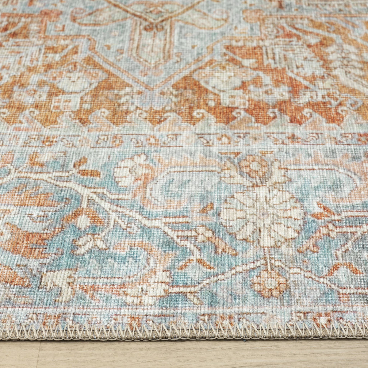 Vintage 744 Coral Hallway Runner