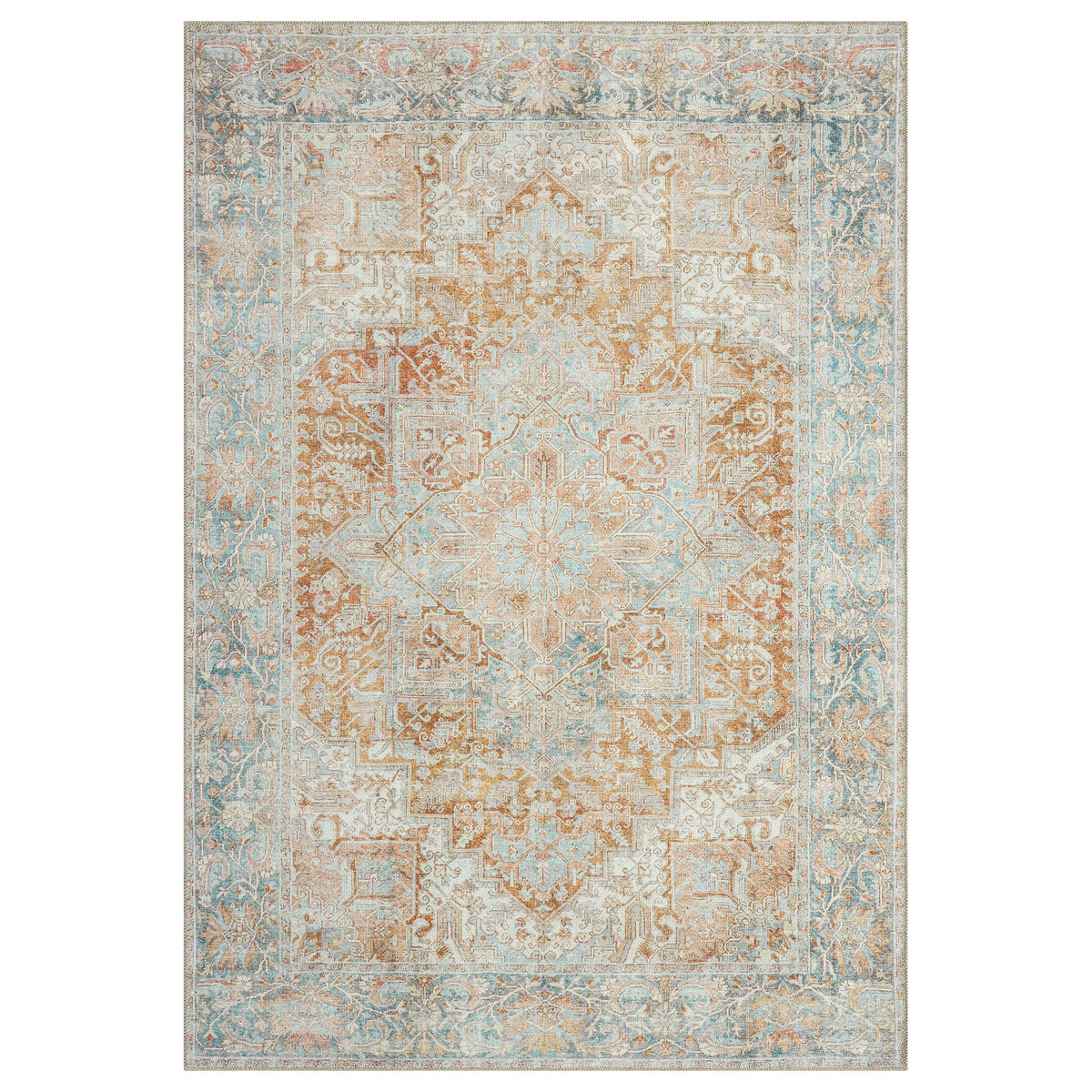 Vintage 744 Coral Turkish Rug