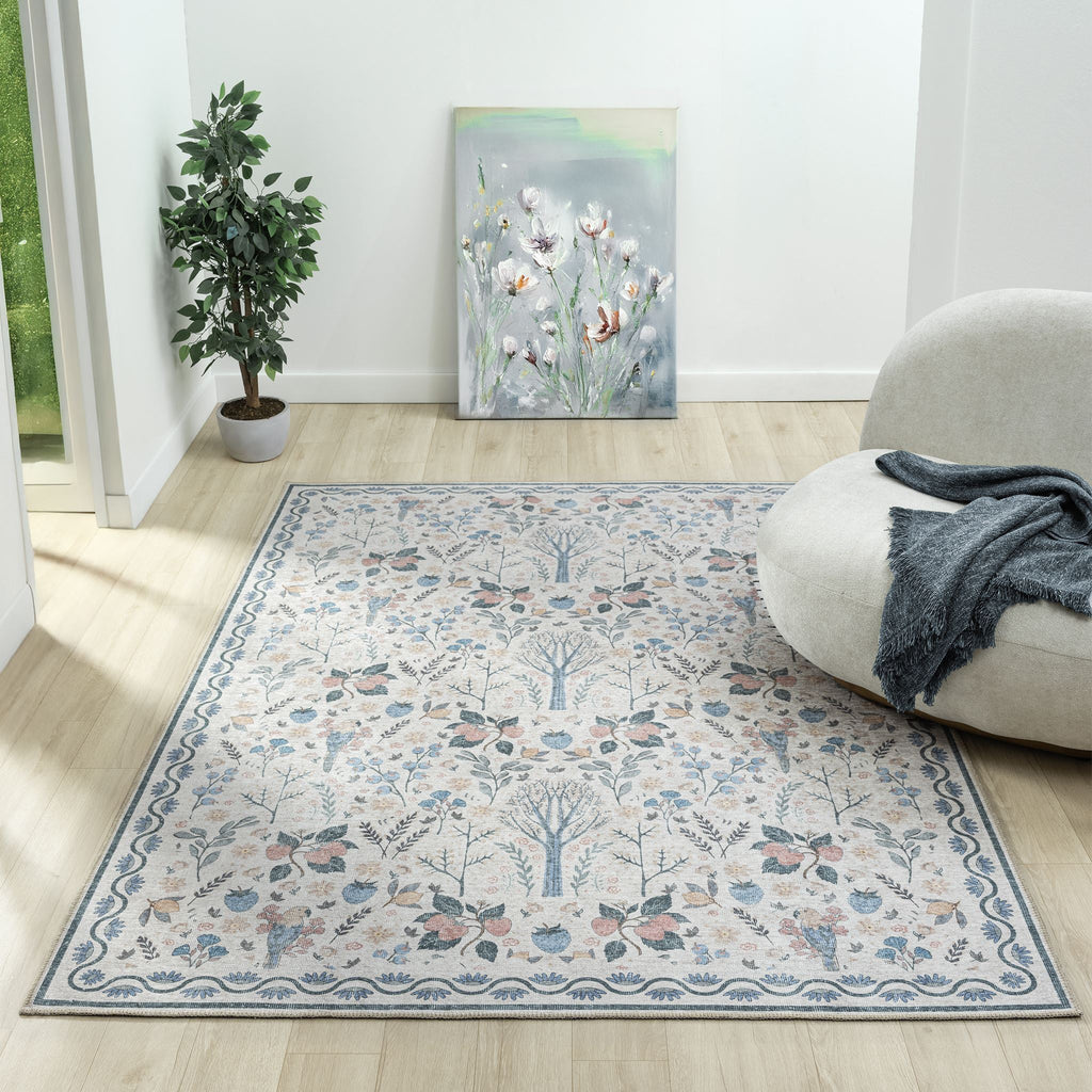 Vintage 746 Pebble Turkish Rug lifestyle view