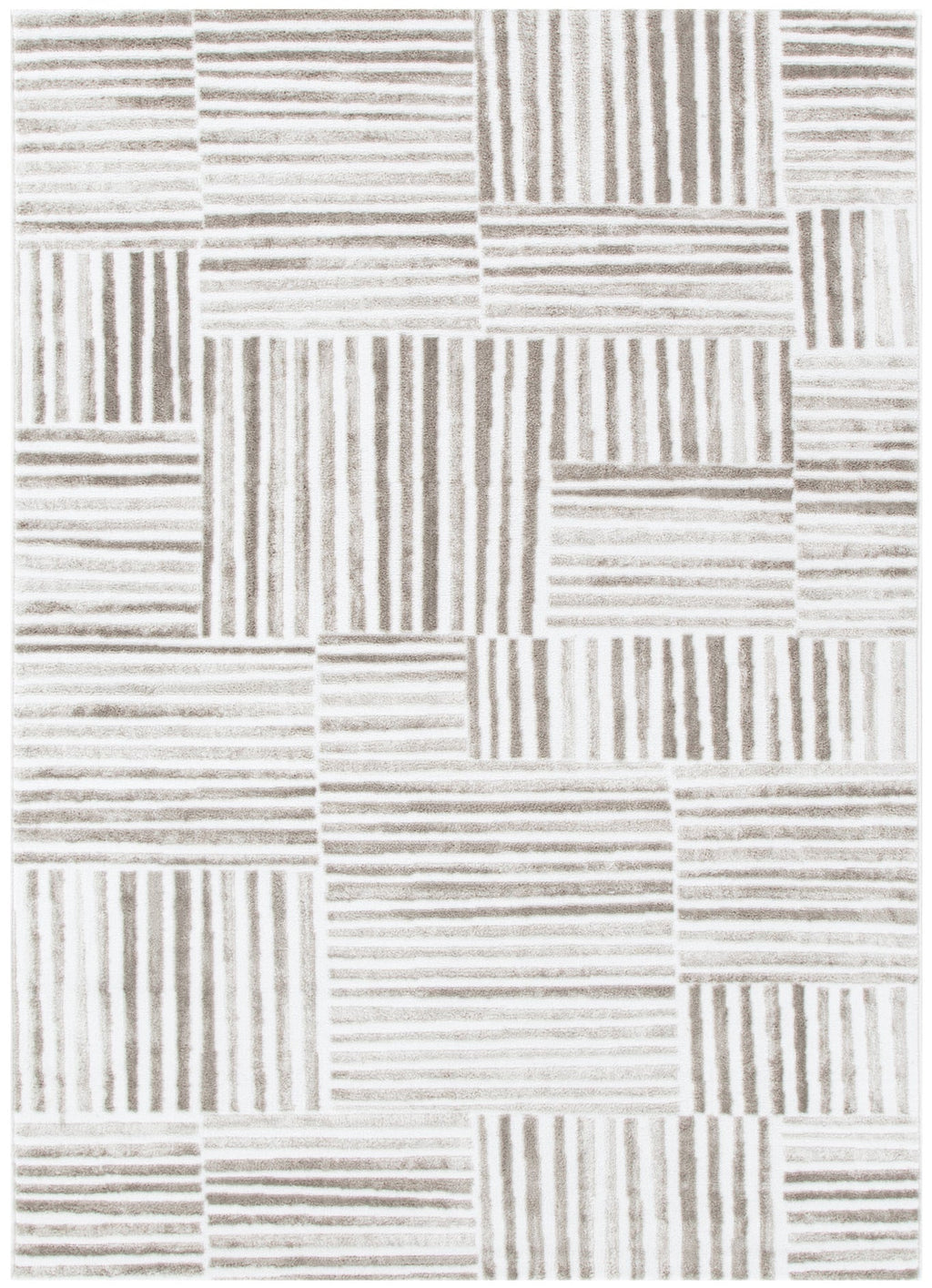 Wellington Geometric Lines Beige Rug - W003 – view 2
